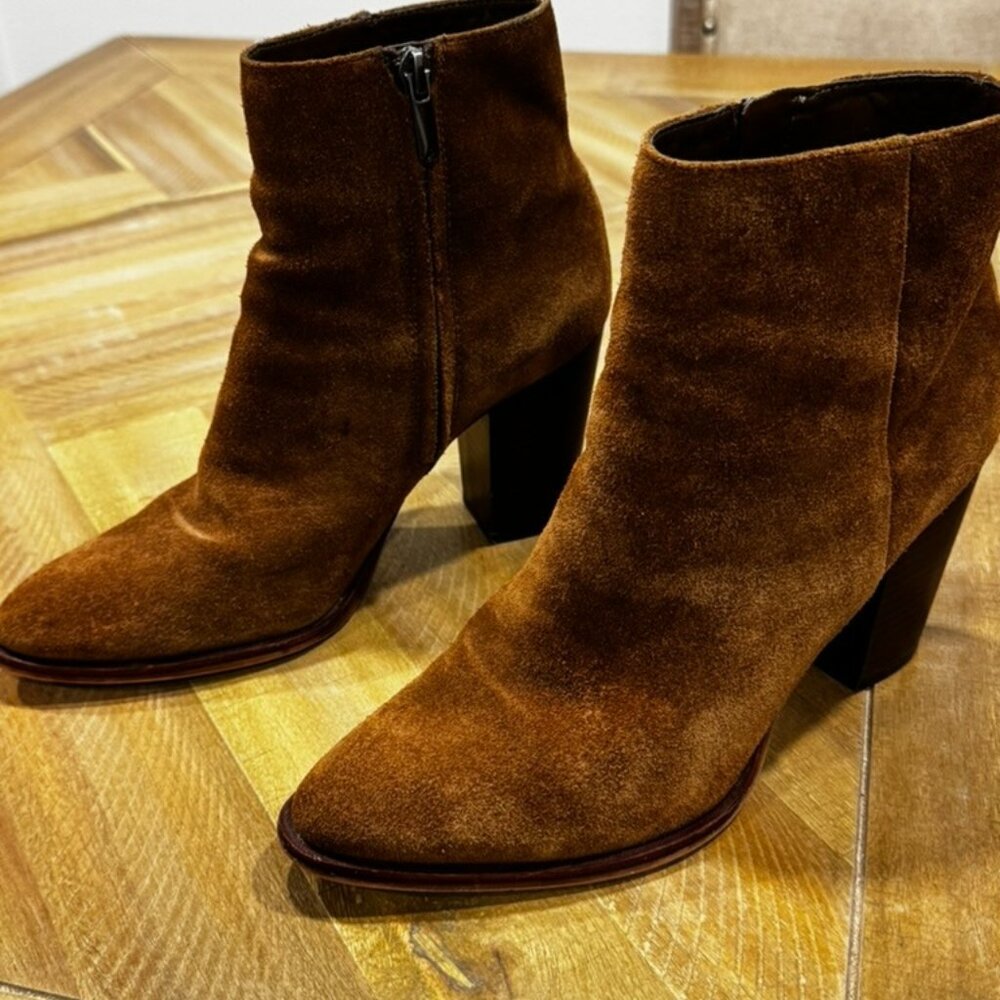 Sam Edelman Brown Suede Booties